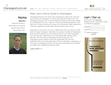 Tablet Screenshot of champagneguide.net